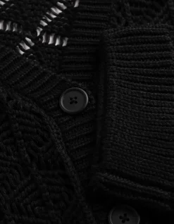 Cardigan - V-Ausschnitt - schwarz