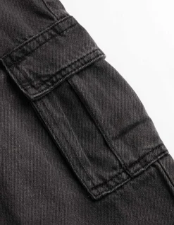 Cargohose - Aufgesetze Taschen - schwarz