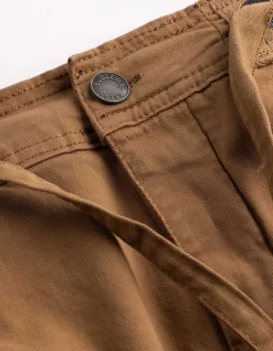 Cargohose - Knopf- und Reißverschluss - grau