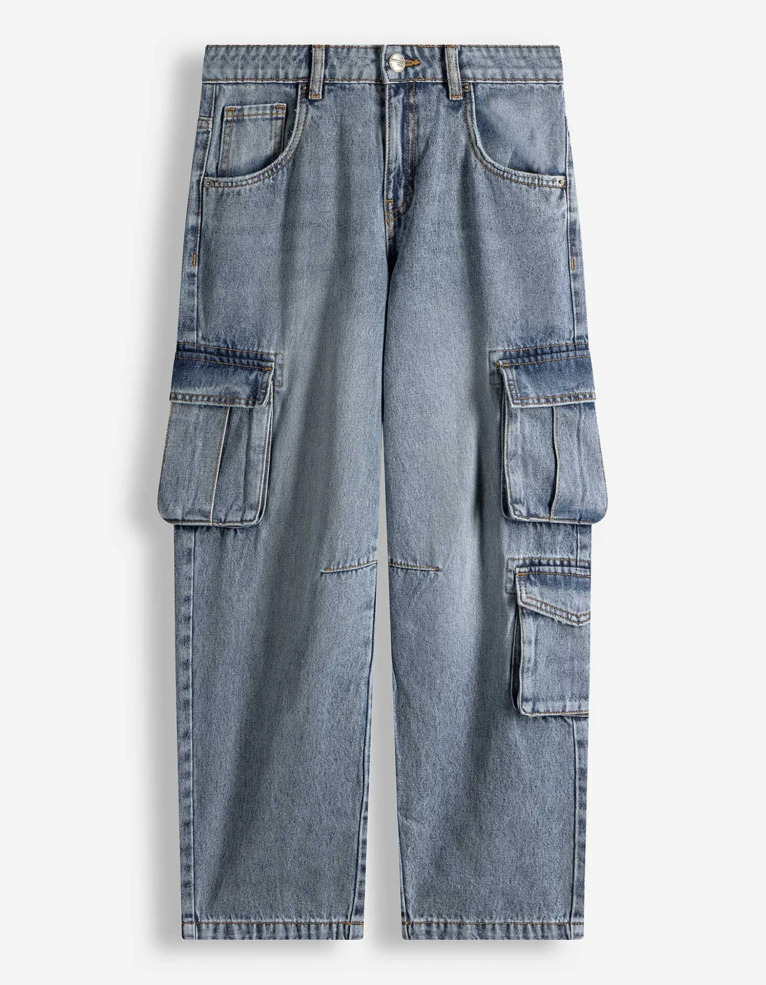 Cargohose - Loose Fit - blau