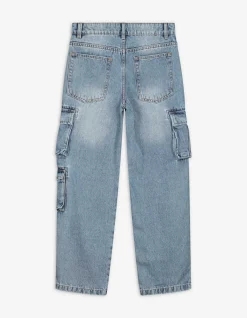 Cargohose - Loose Fit - blau