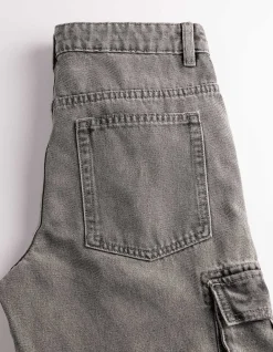 Cargohose - Loose Fit - grau