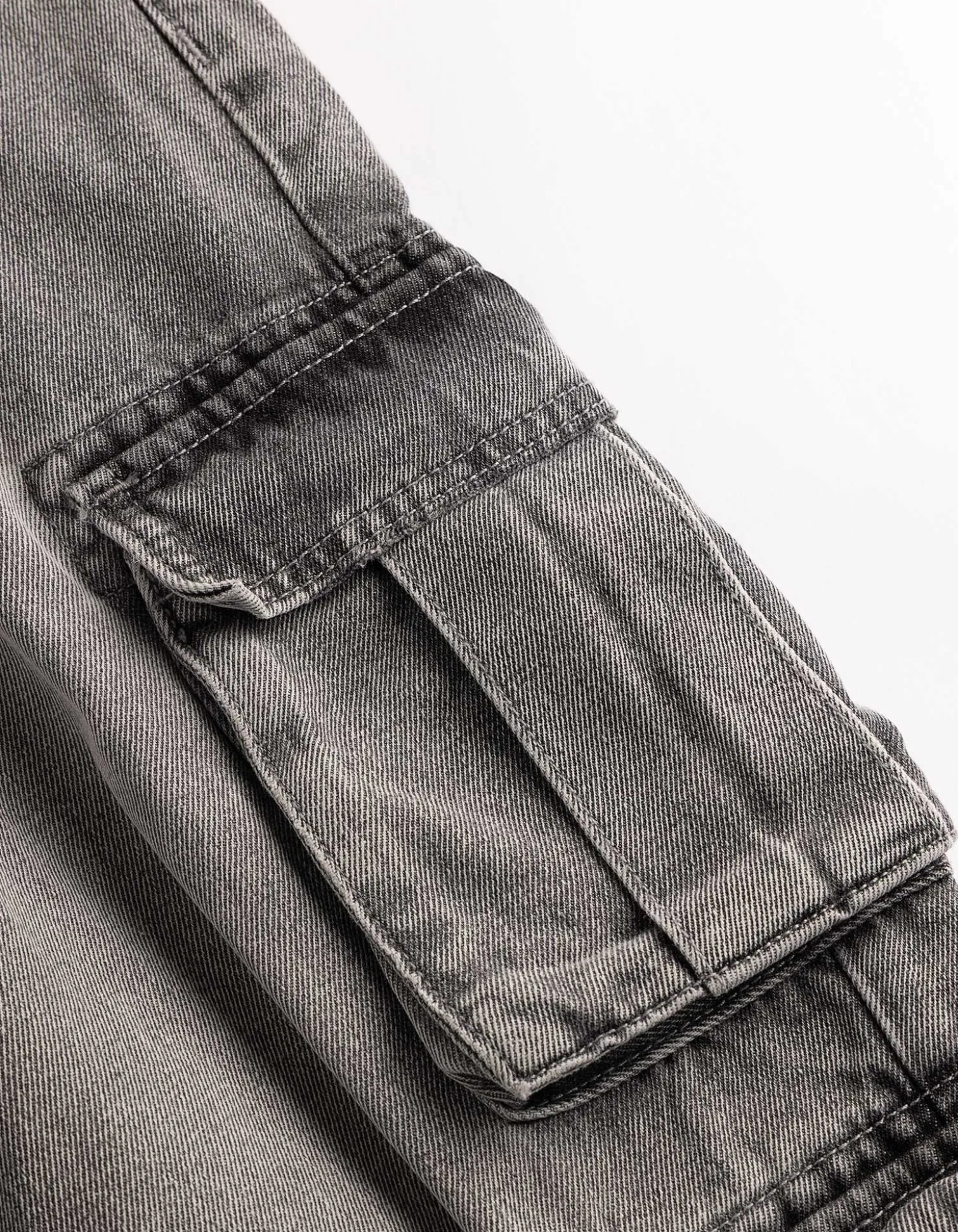 Cargohose - Loose Fit - grau