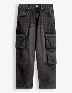 Cargohose - Loose Fit - schwarz