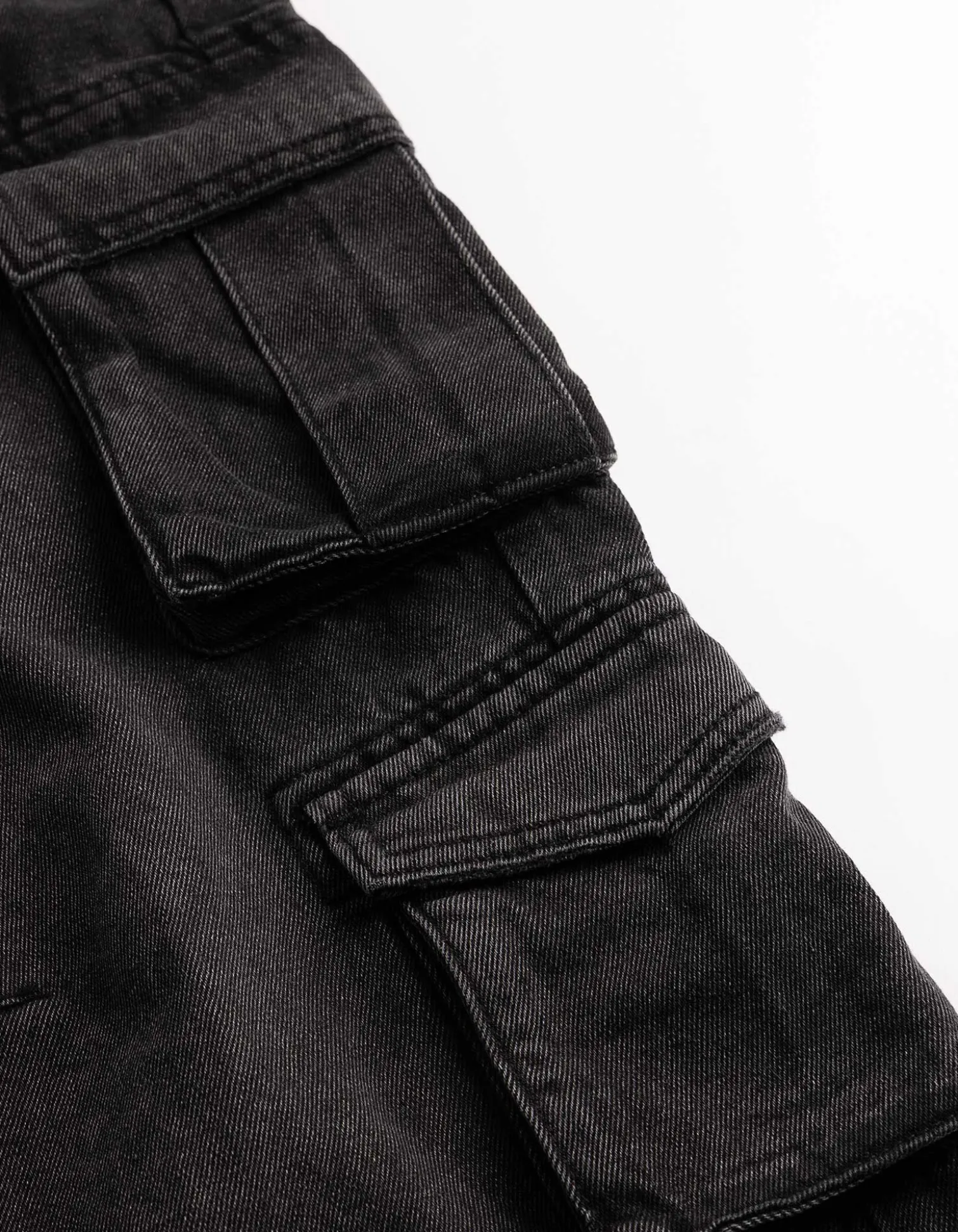 Cargohose - Loose Fit - schwarz