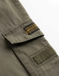 Cargohose - Twill - dunkelgrün