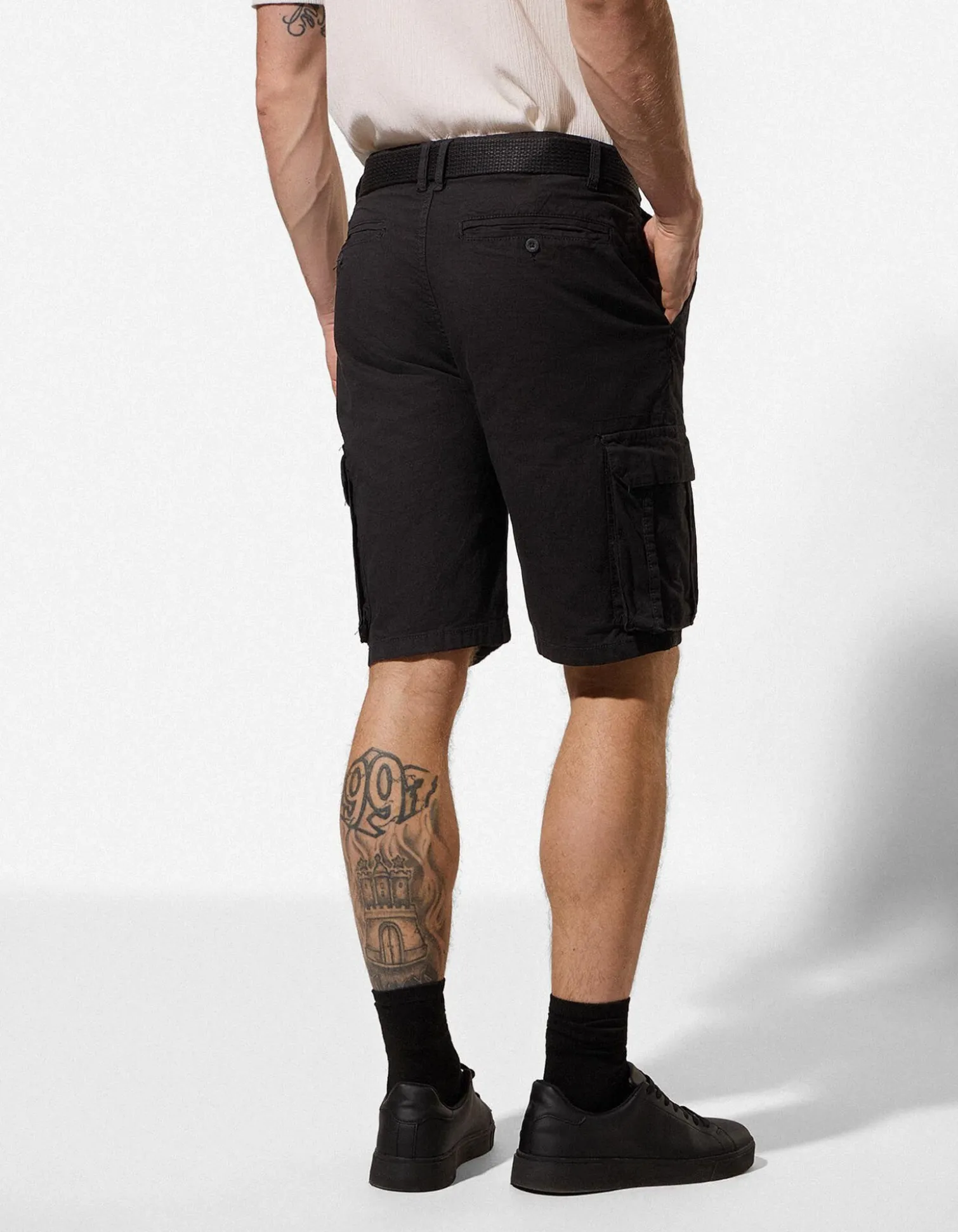 Cargoshorts - Ripstop - schwarz