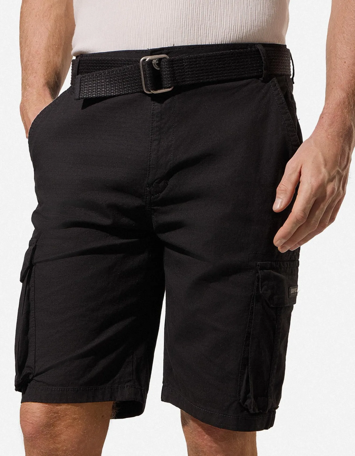 Cargoshorts - Ripstop - schwarz