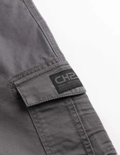 Cargoshorts - Twill - dunkelgrau