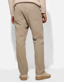 Chinohose - Leinen-Optik - beige
