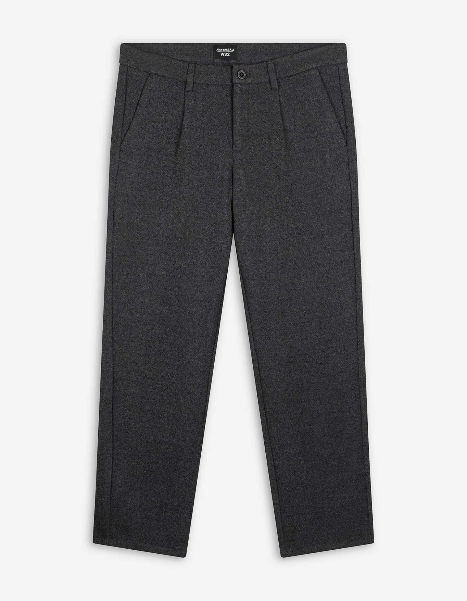 Chinohose - Woll-Optik - dunkelgrau