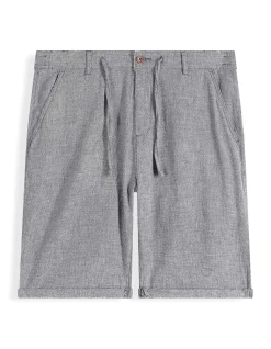 Chinoshorts - Meliert - dunkelblau