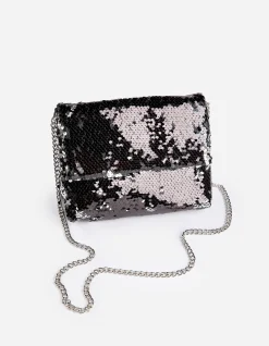 Clutch - Paillettenbesatz - schwarz