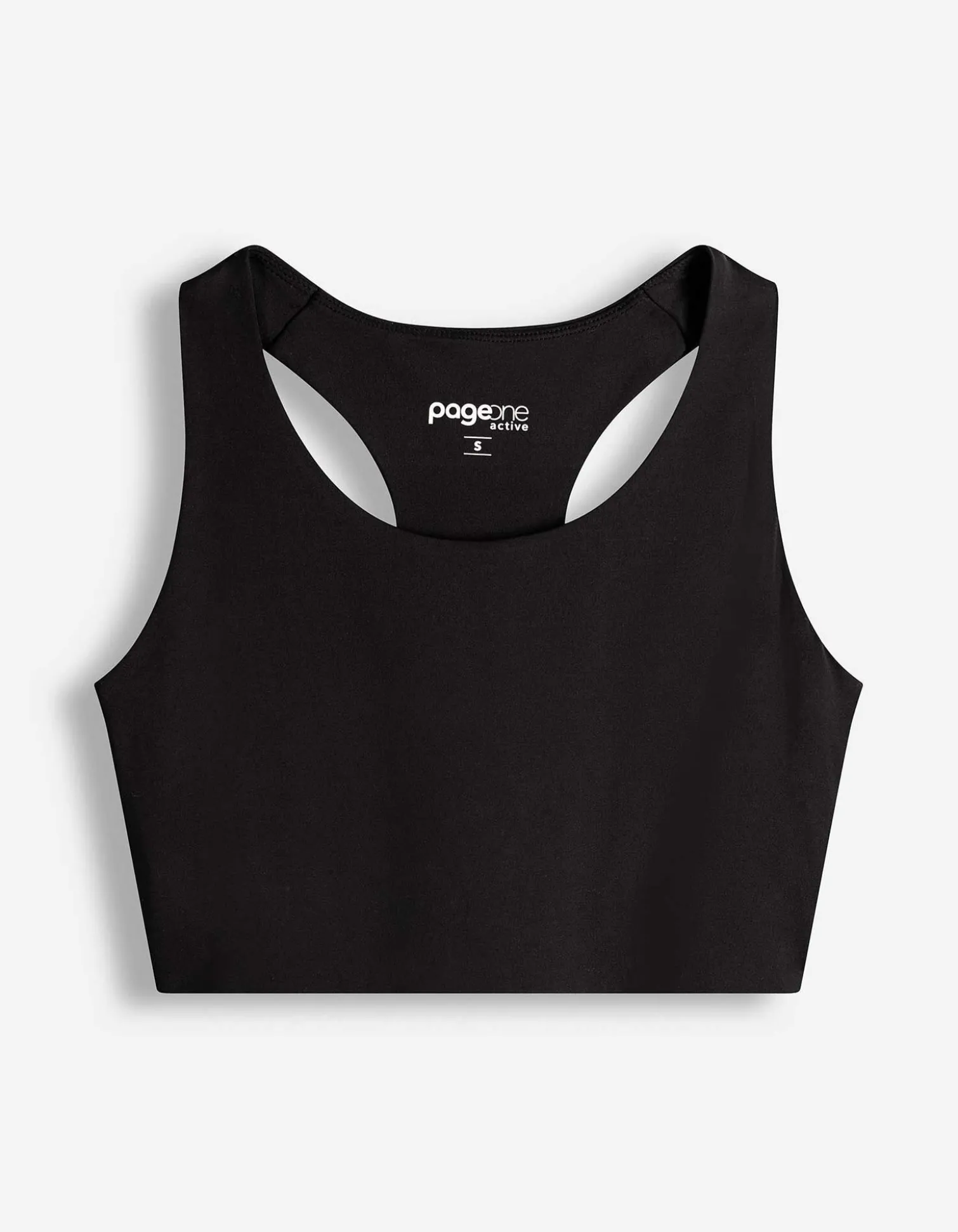 Cropped Top - Atmungsaktiv - schwarz