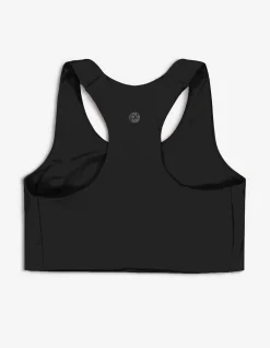Cropped Top - Atmungsaktiv - schwarz