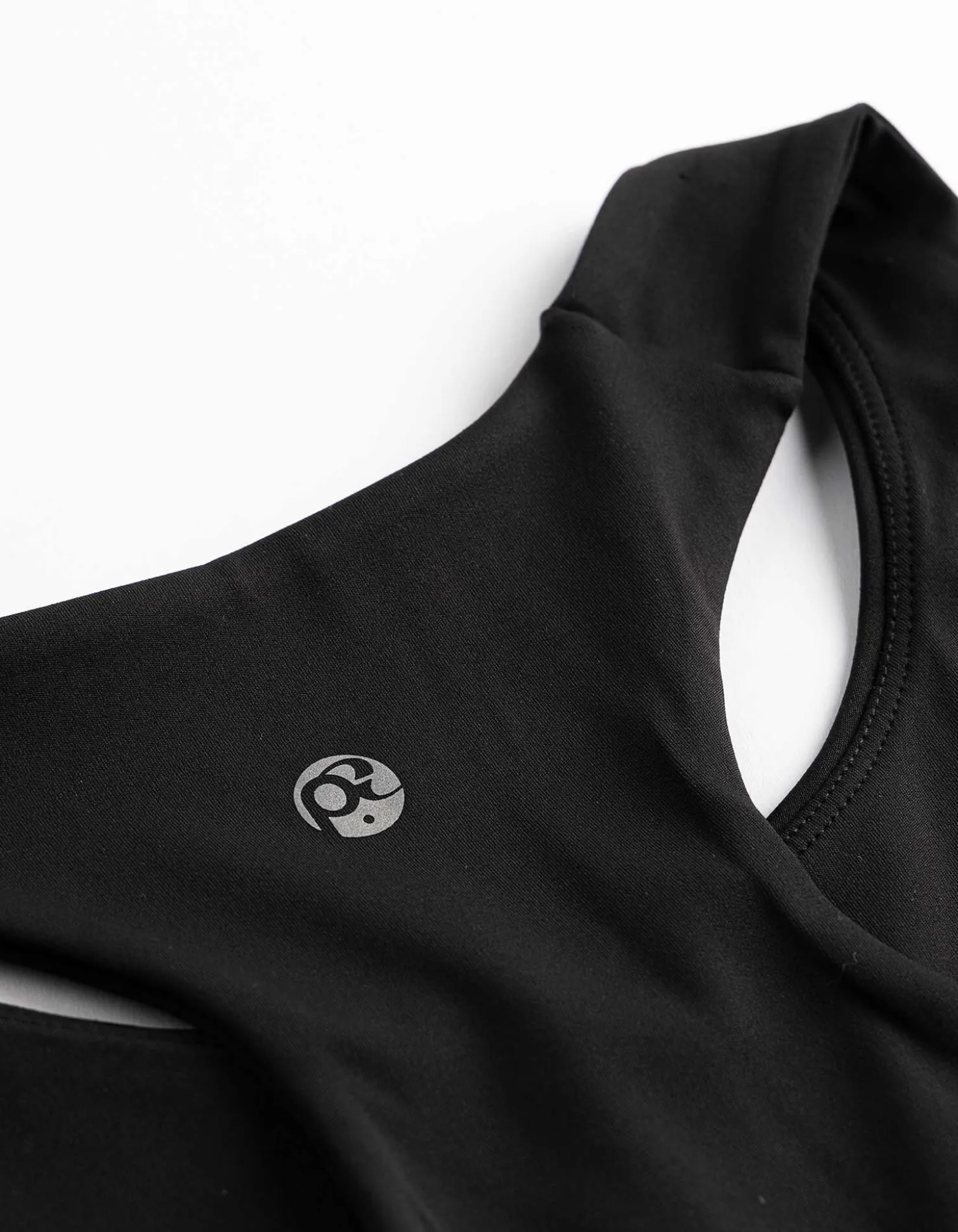 Cropped Top - Atmungsaktiv - schwarz