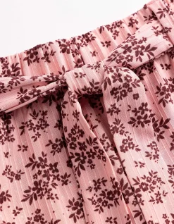 Culotte - Allover-Print - dunkelrot