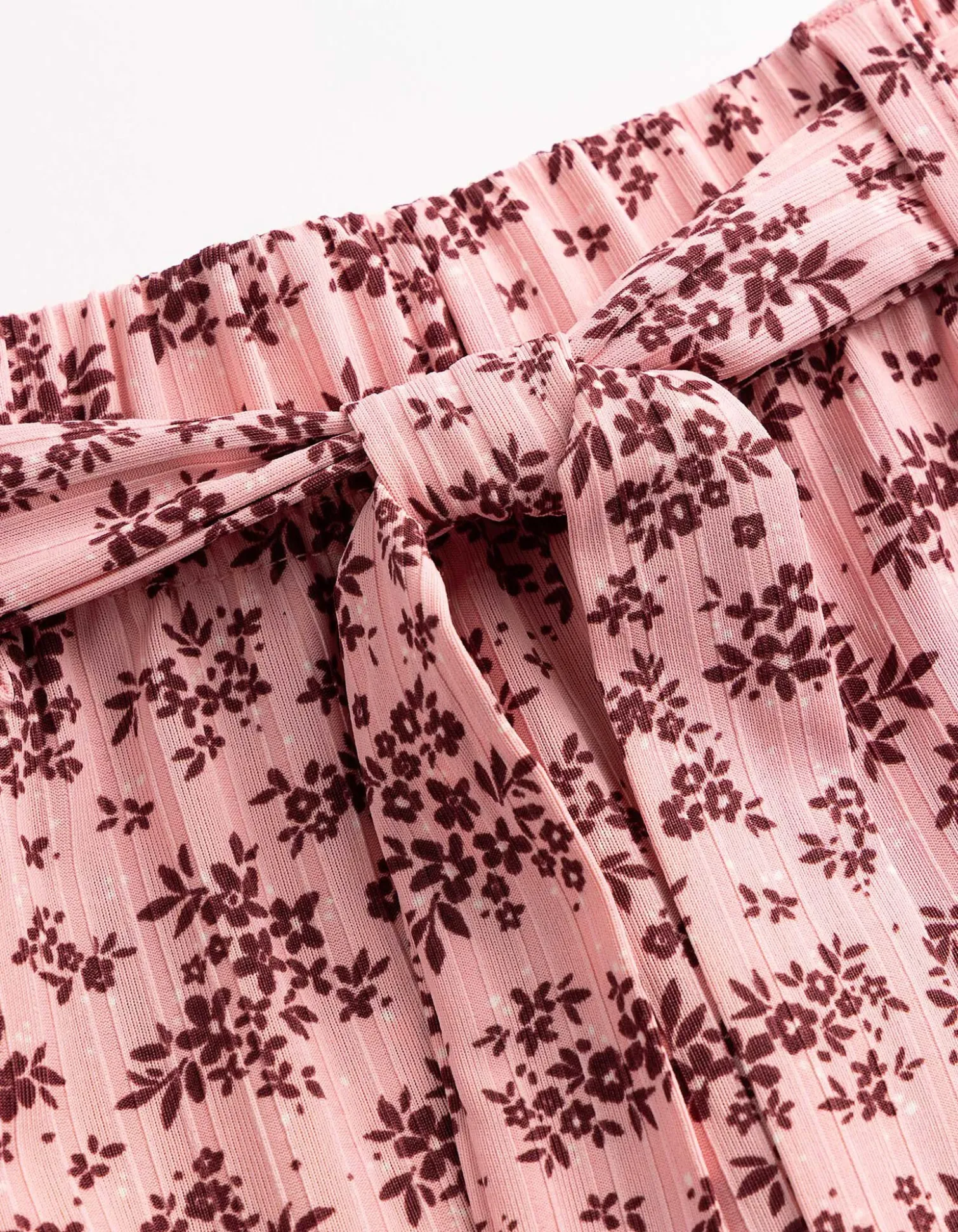 Culotte - Allover-Print - dunkelrot