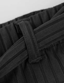 Culotte - Bindegürtel - dunkelgrau