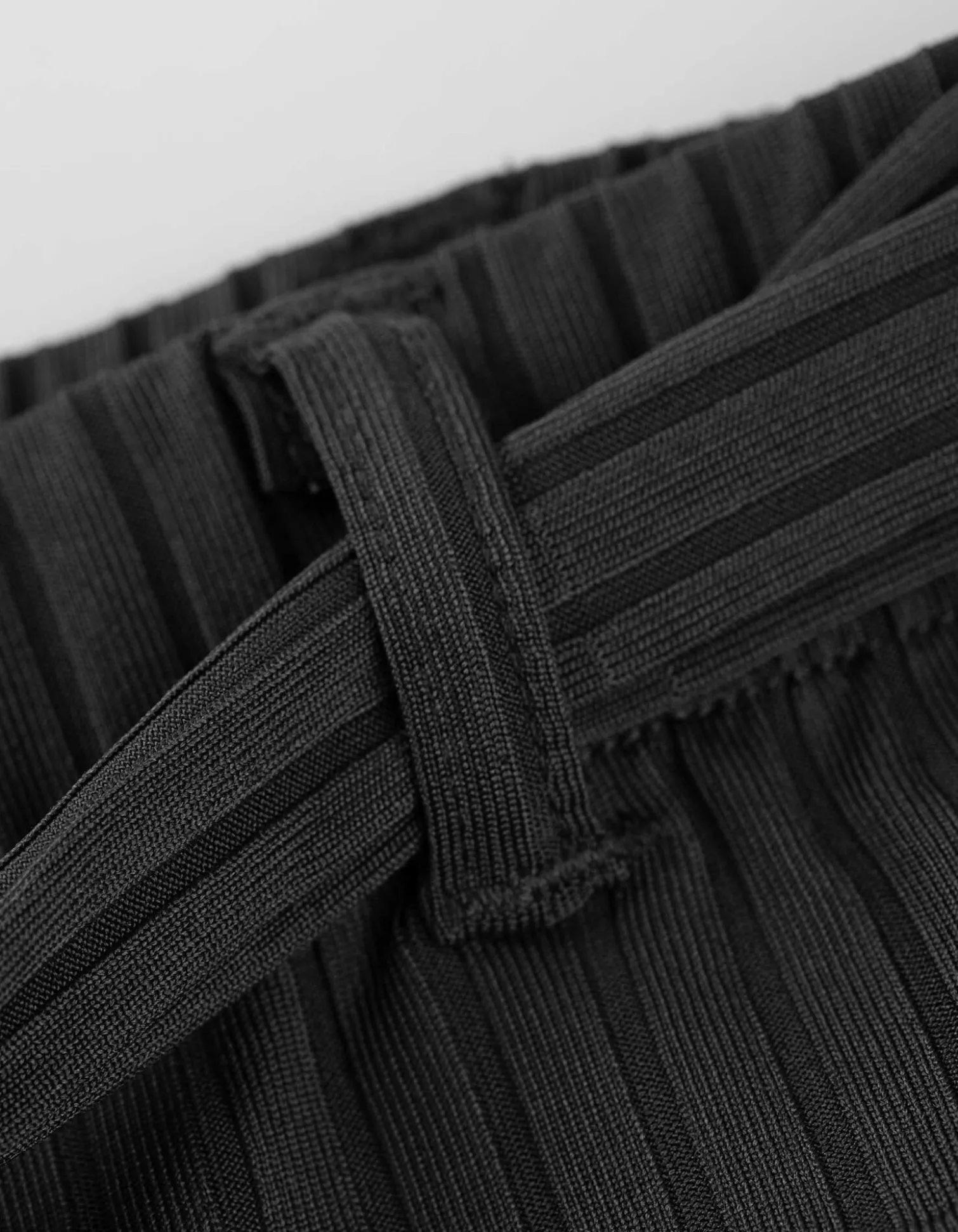 Culotte - Bindegürtel - dunkelgrau