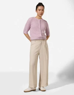 Culotte - Leinen-Optik - Beige