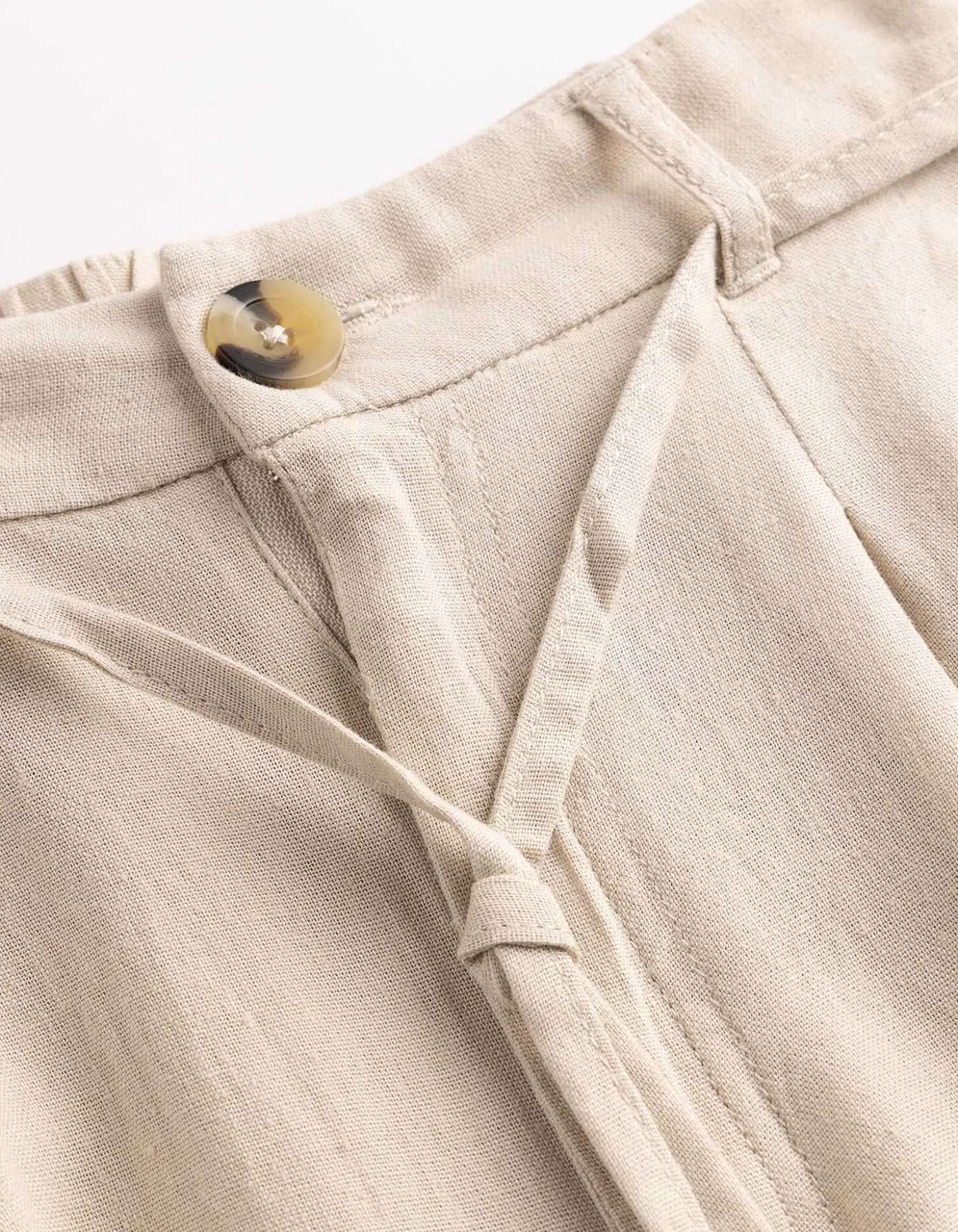 Culotte - Leinen-Optik - Beige