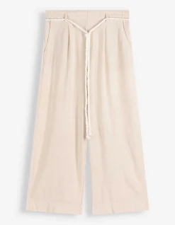 Culotte - Leinen-Optik - beige