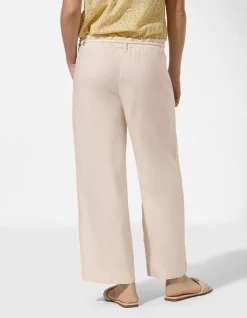 Culotte - Leinen-Optik - beige