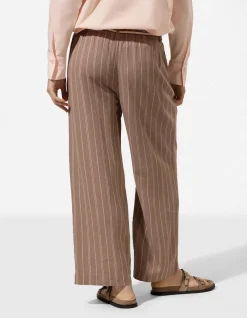 Culotte - Leinen-Optik - braun