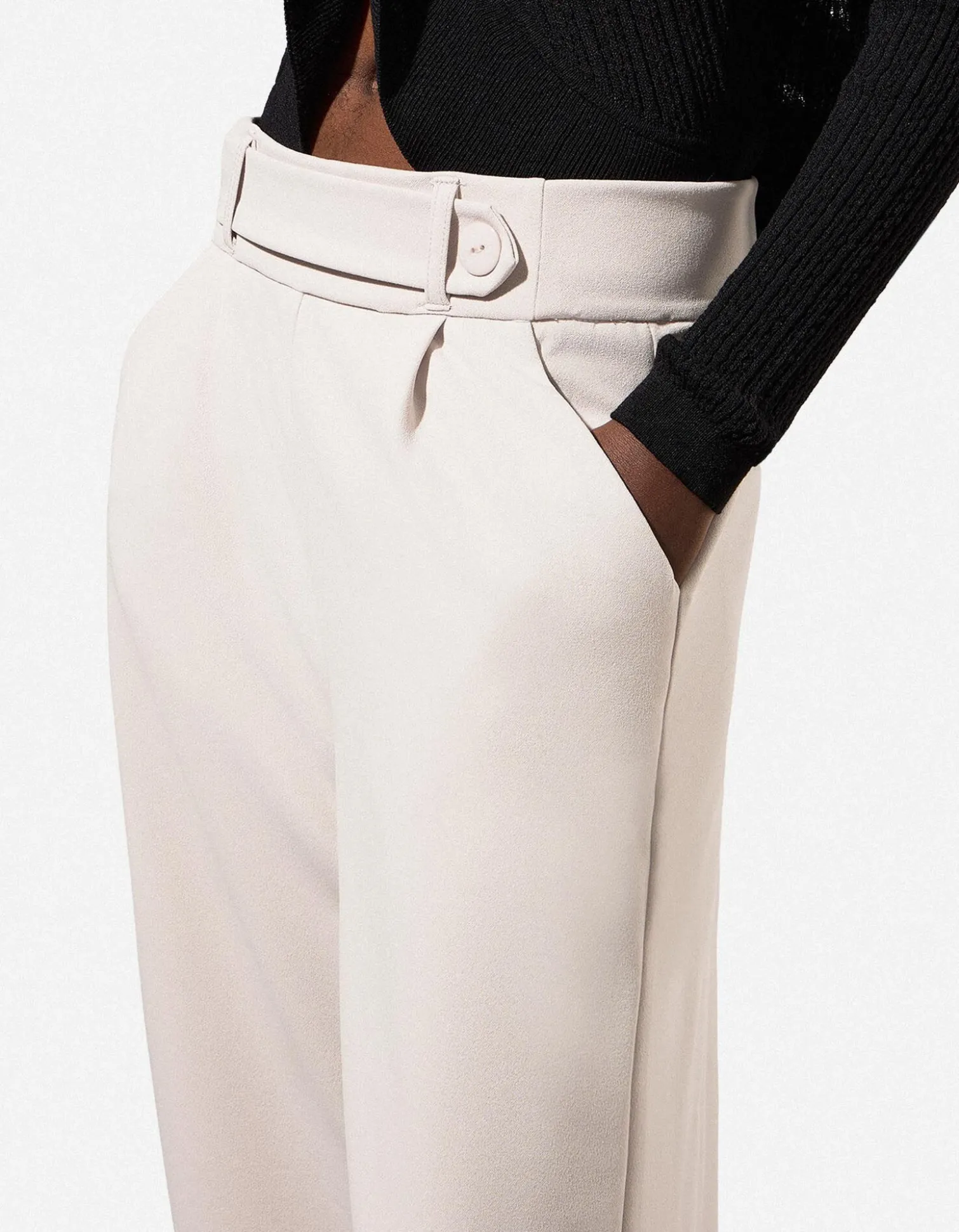 Culotte - Webstoff - beige