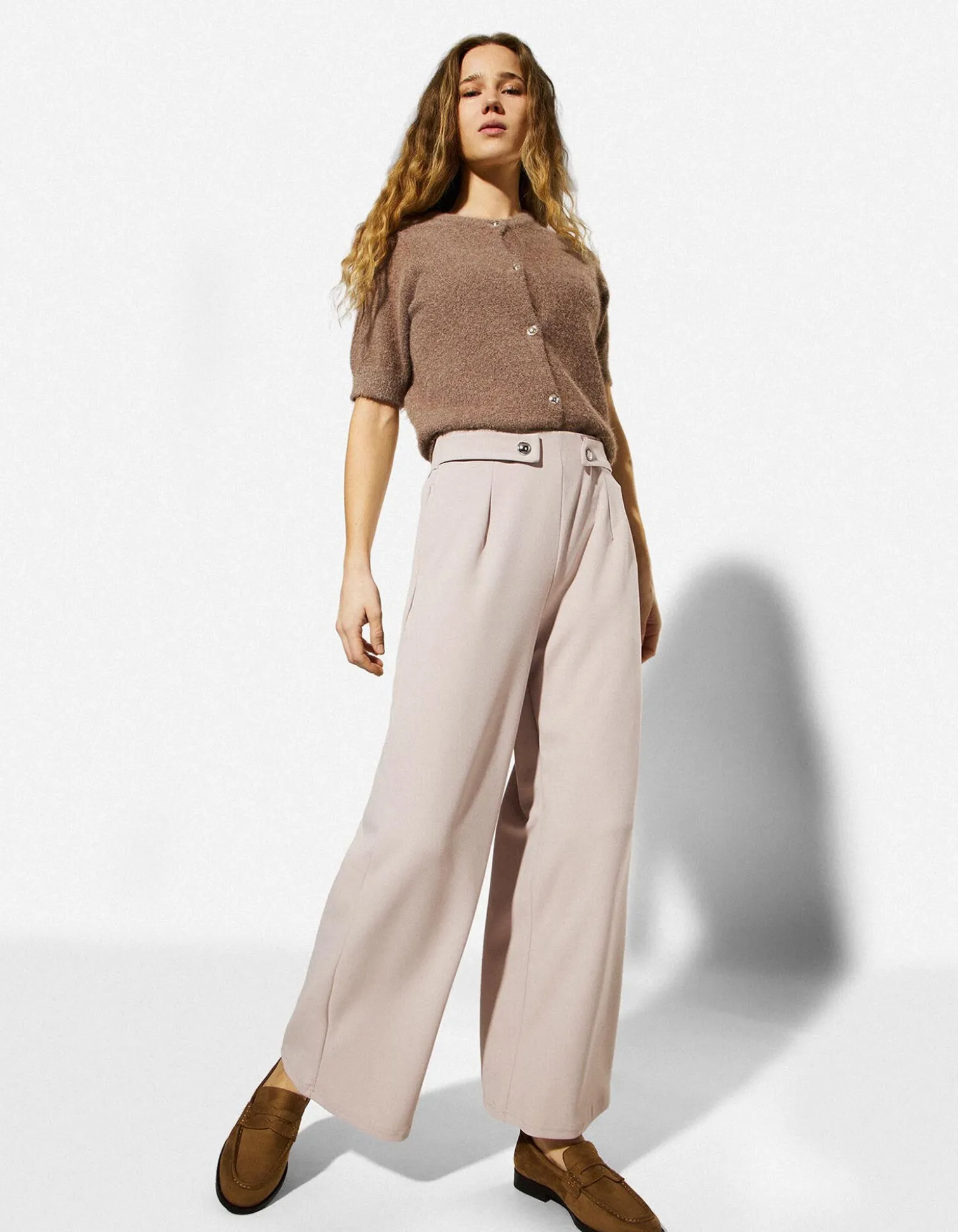 Culotte - Webstoff - beige