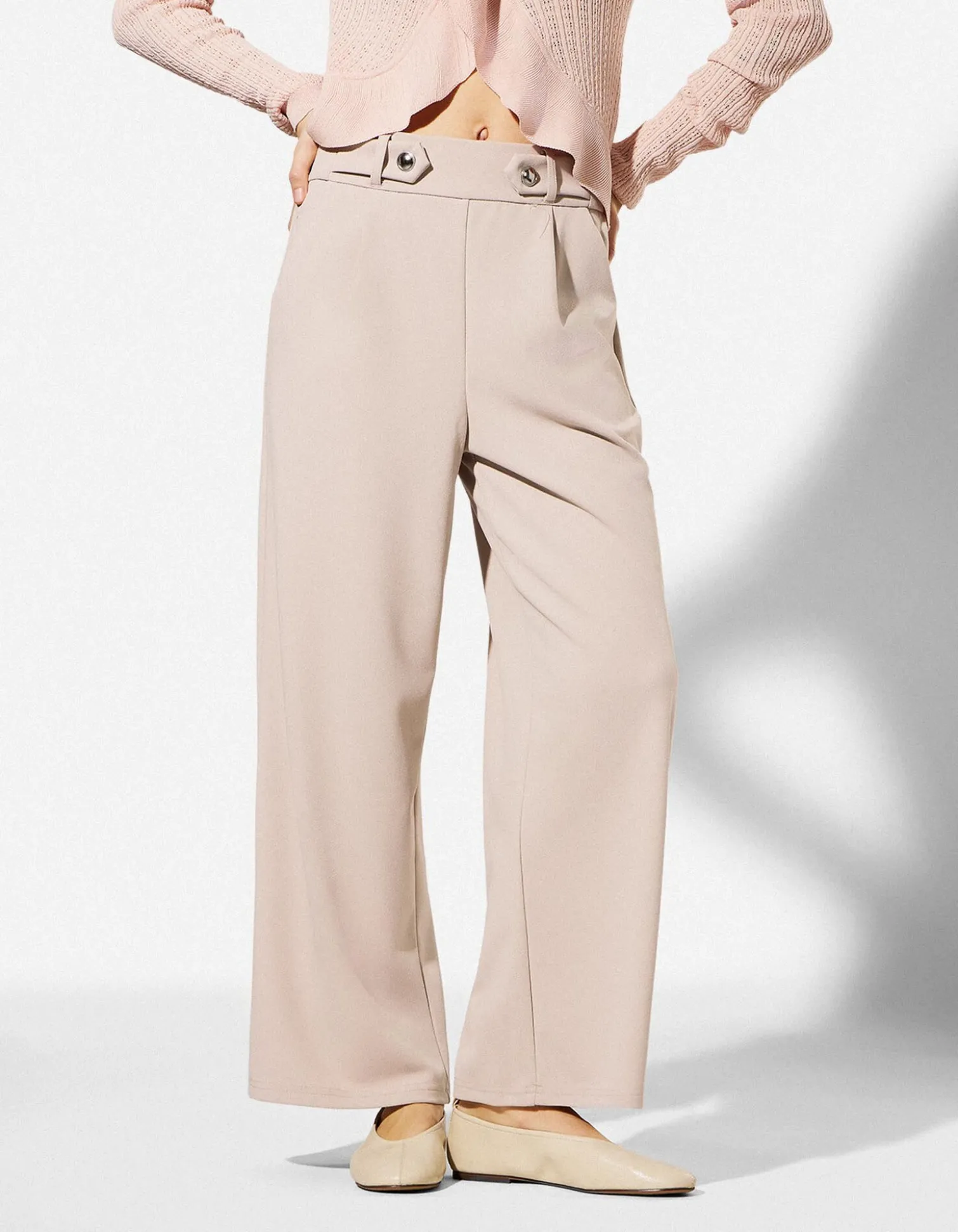 Culotte - Webstoff - beige