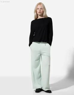 Culotte - Webstoff - grün