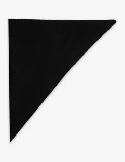 Dreieckstuch - einfarbig - schwarz