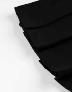 Faltenrock - Twill - schwarz