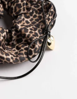 Haargummi - Leopardenmuster - braun
