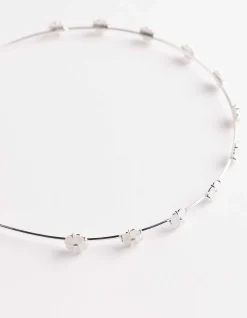 Haarschmuck - Metallic-Details - silberfarben