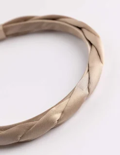 Haarschmuck - Weiches Material - beige