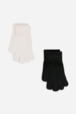 Handschuhe - 2er-Pack - schwarz