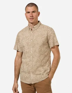 Hemd - Leinen-Mix - beige