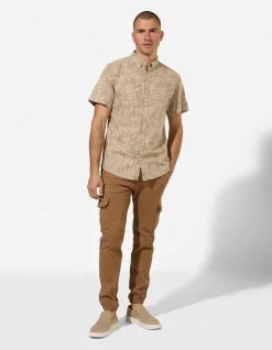 Hemd - Leinen-Mix - beige