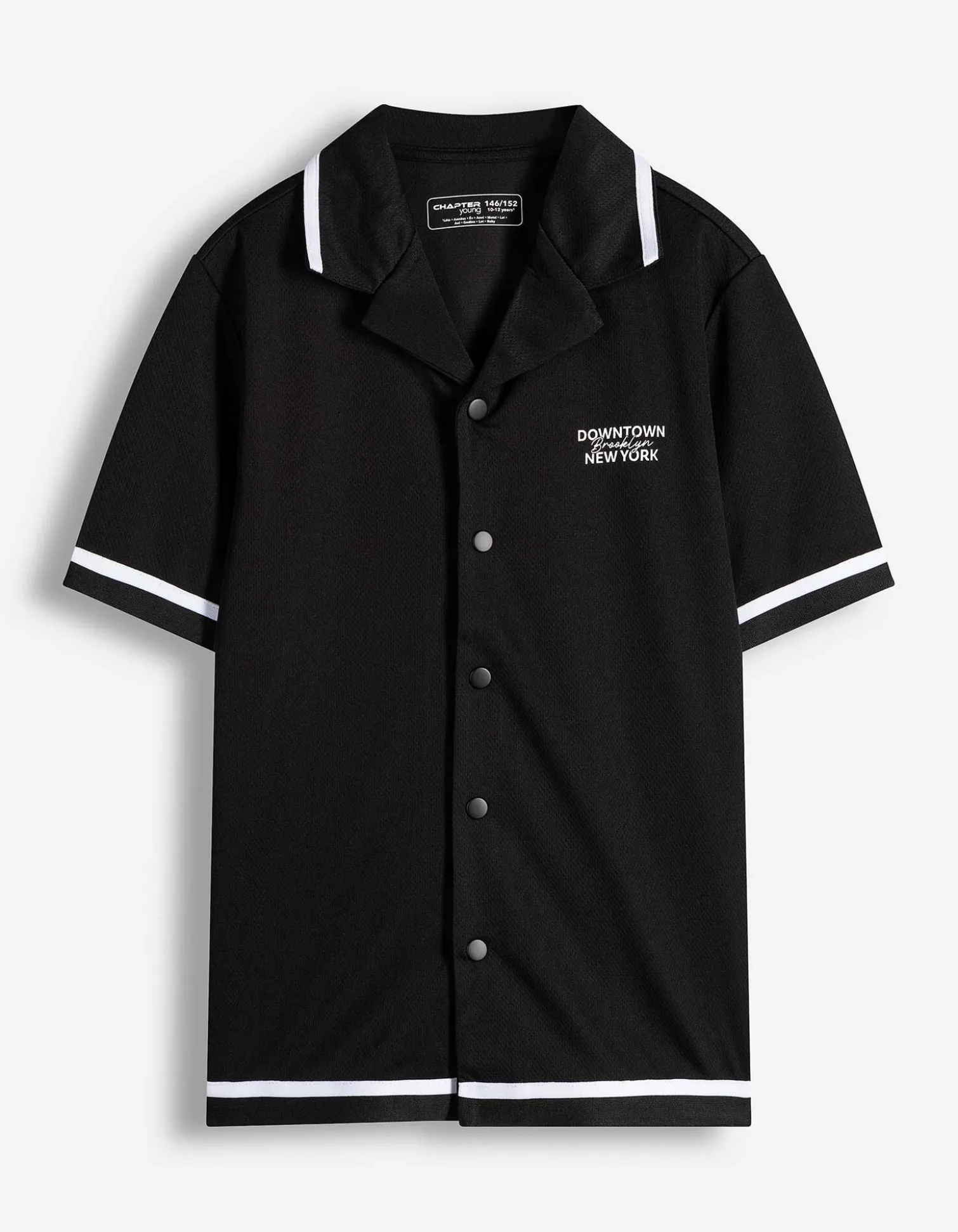 Hemd - Mesh - schwarz