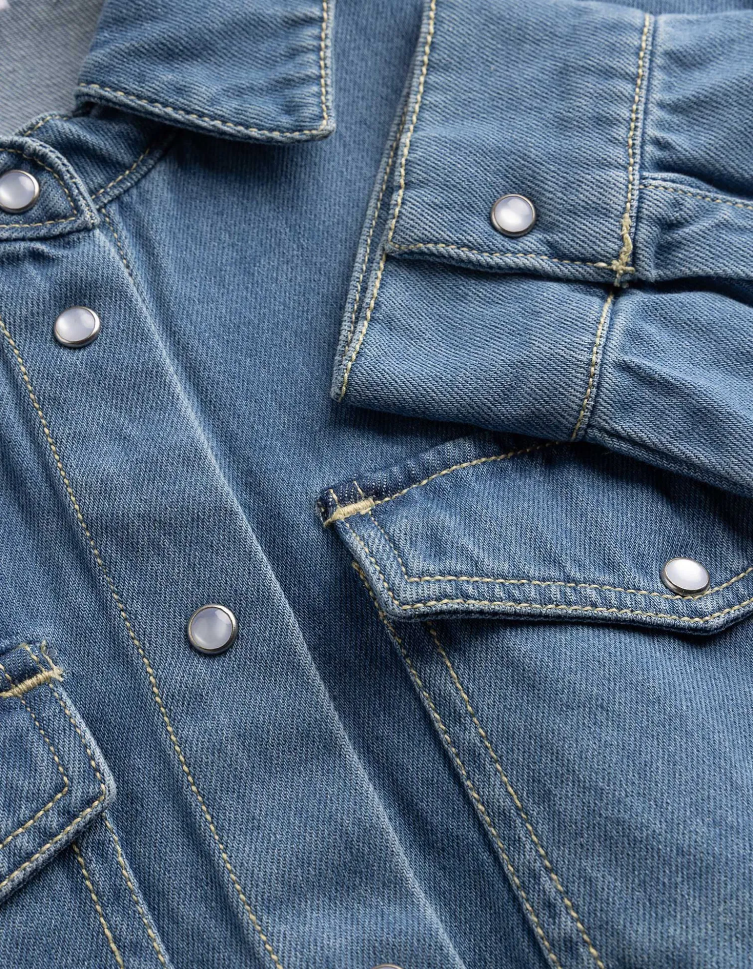 Hemd - mid blue denim - blau