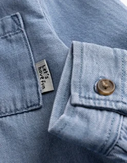 Hemd - Tencel - hellblau