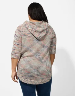 Hoodie - Dreiviertelärmel - Bunt