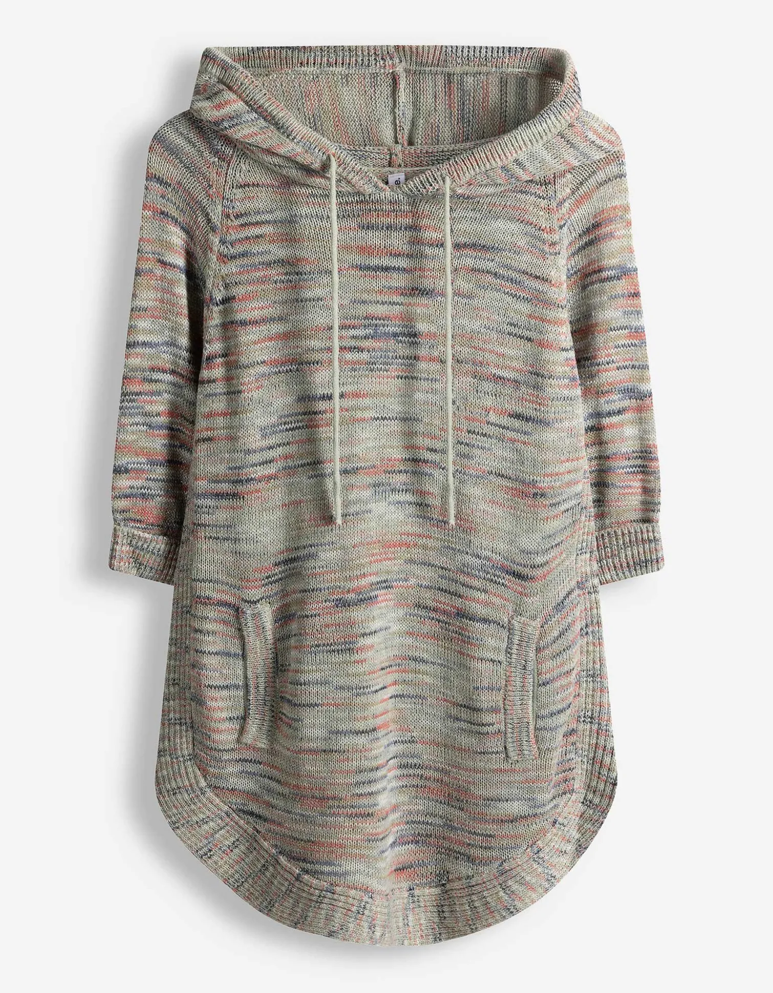 Hoodie - Dreiviertelärmel - grün