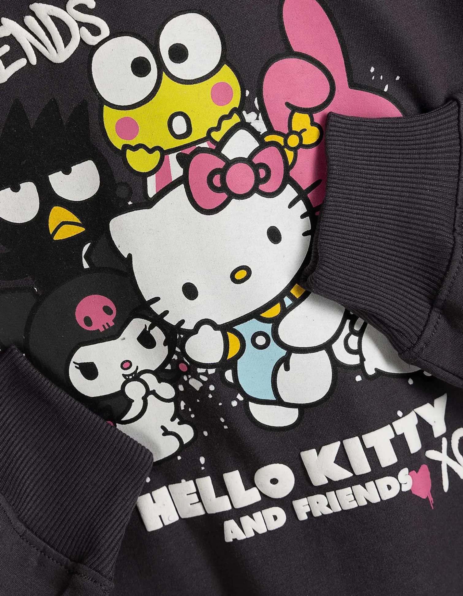 Hoodie - Hello Kitty - dunkelgrau