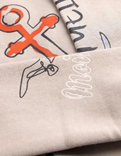 Hoodie - Kapuze - beige