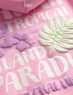 Hoodie - Rückenprint - pink