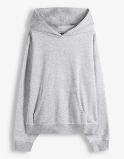 Hoodie - Schriftzug - hellgrau